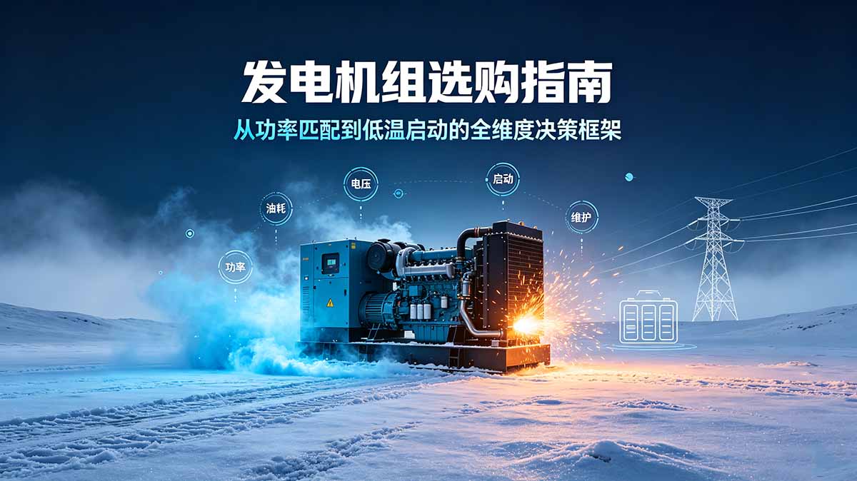 发电机组选购指南：从功率匹配到低温启动的全维度决策框架