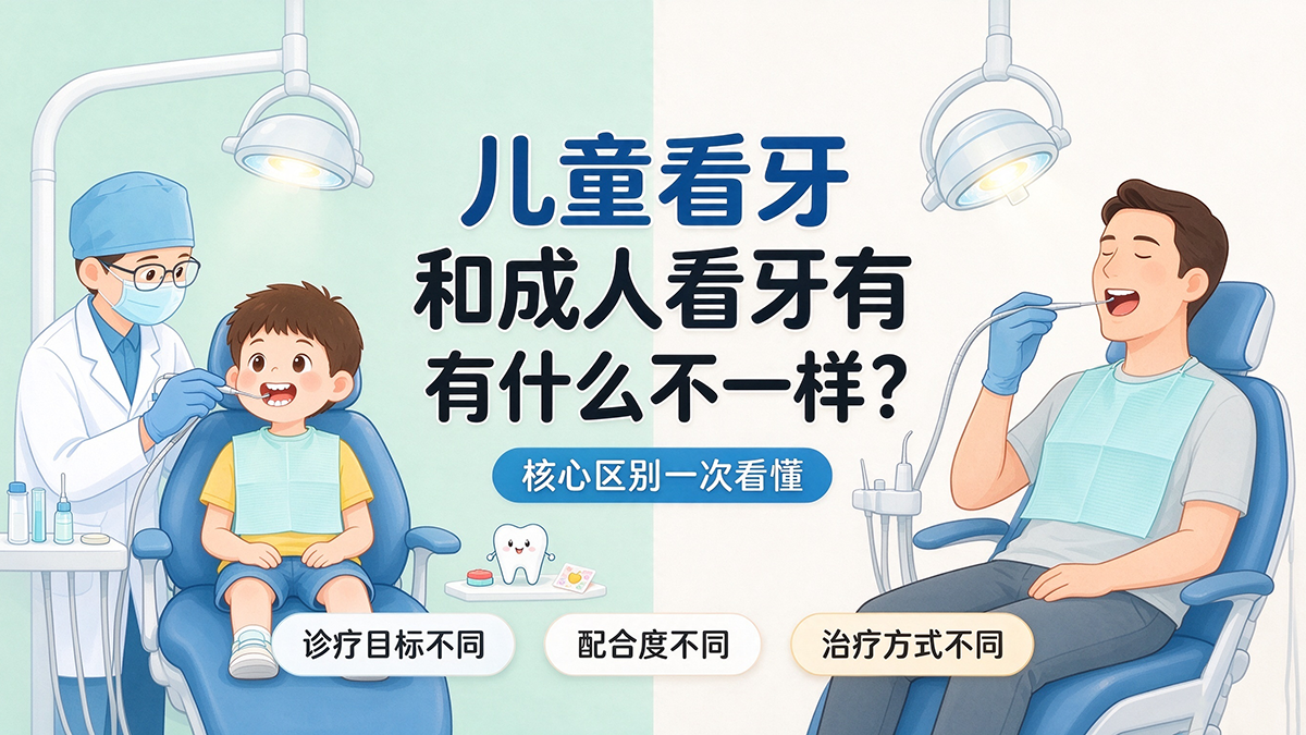 儿童看牙和成人看牙有什么不一样？核心区别一次看懂