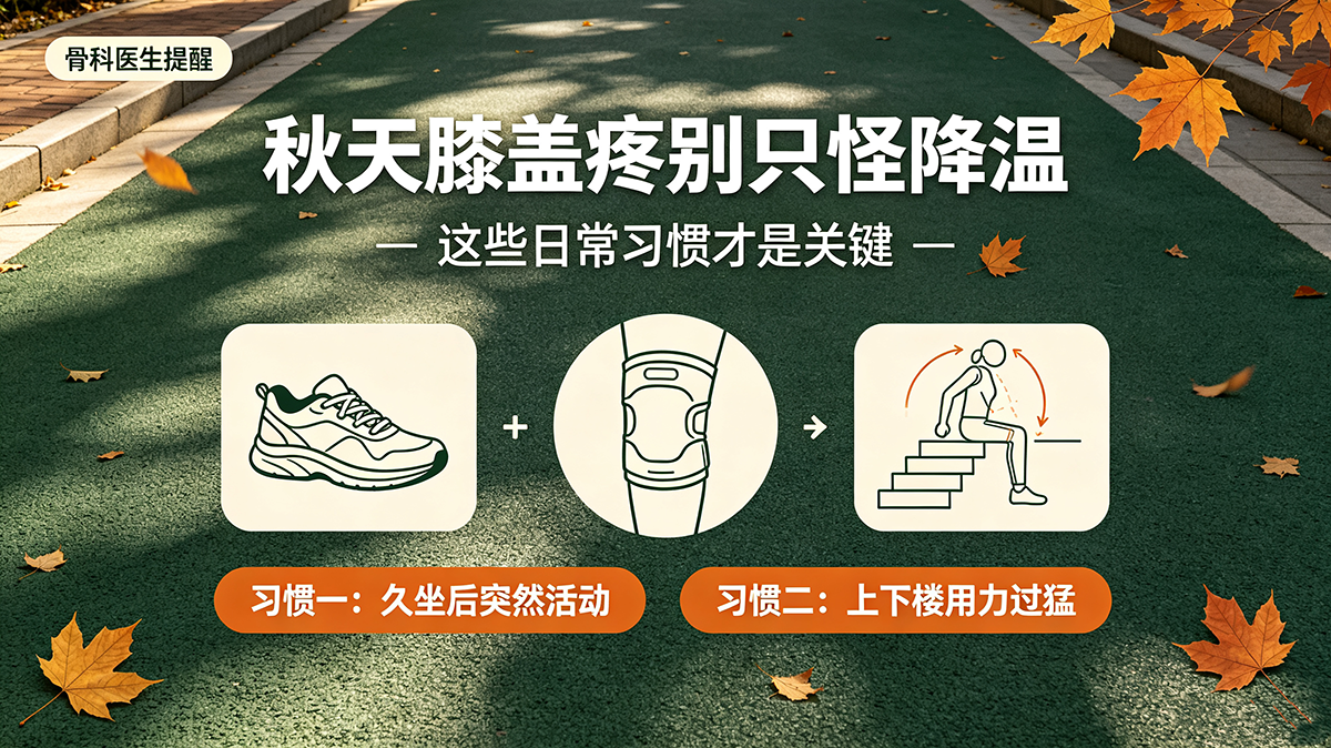 骨科医生提醒：秋天膝盖疼别只怪降温，这些日常习惯才是关键