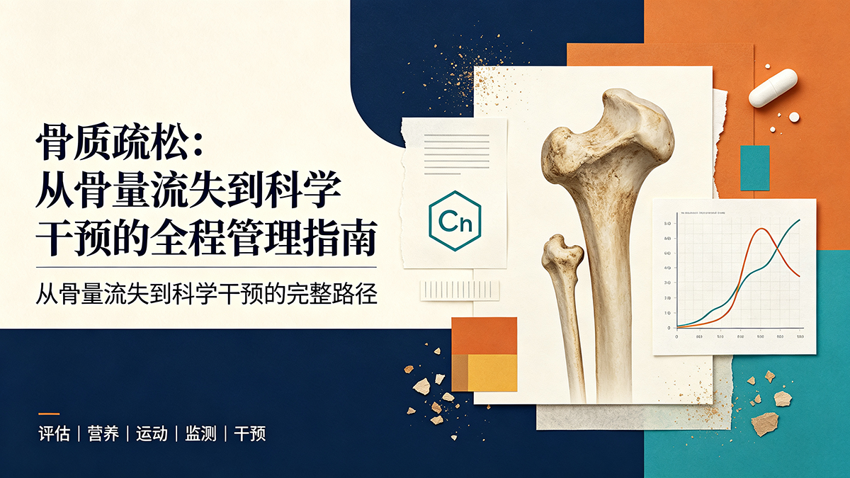 骨质疏松：从骨量流失到科学干预的全程管理指南
