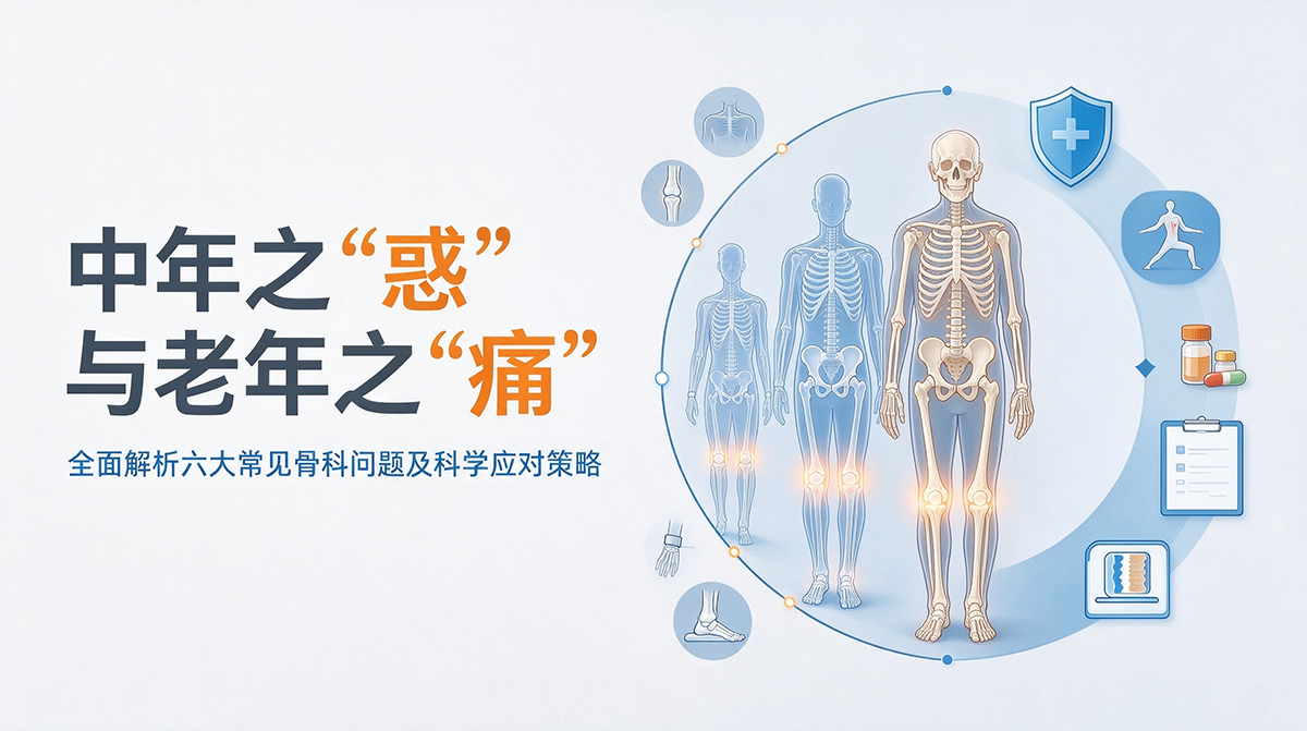 中年之“惑”与老年之“痛”：全面解析六大常见骨科问题及科学应对策略