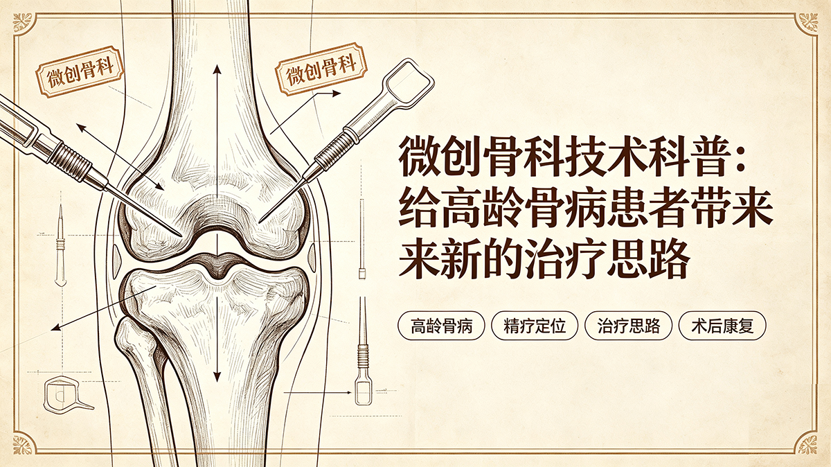微创骨科技术科普：给高龄骨病患者带来新的治疗思路