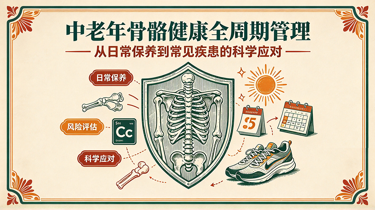 中老年骨骼健康全周期管理：从日常保养到常见疾患的科学应对