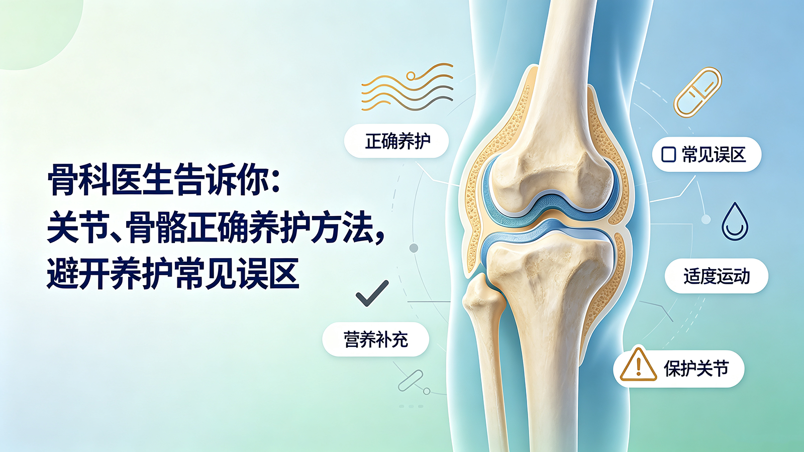 骨科医生告诉你：关节、骨骼正确养护方法，避开养护常见误区