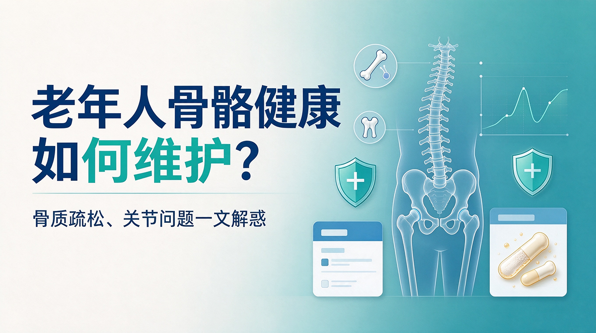 老年人骨骼健康如何维护？骨质疏松、关节问题一文解惑