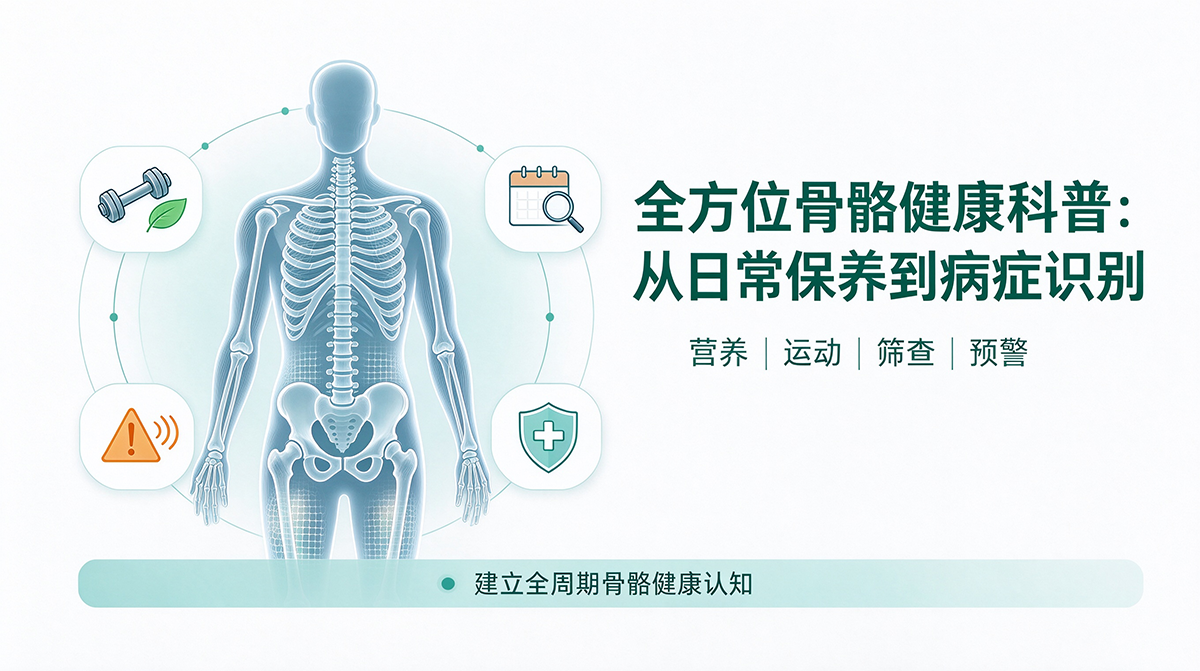 全方位骨骼健康科普：从日常保养到病症识别