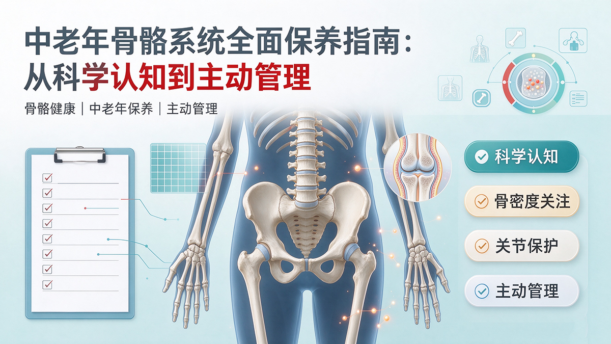 中老年骨骼系统全面保养指南：从科学认知到主动管理