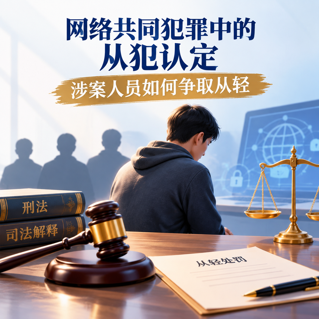 网络共同犯罪中的从犯认定：涉案人员如何争取从轻