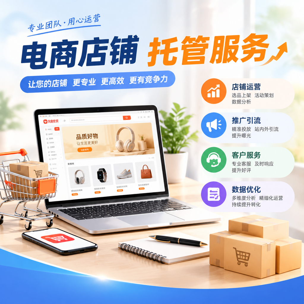 电商店铺托管深度解析：从“甩手掌柜”到“精细化共治”，商家破局的关键抉择