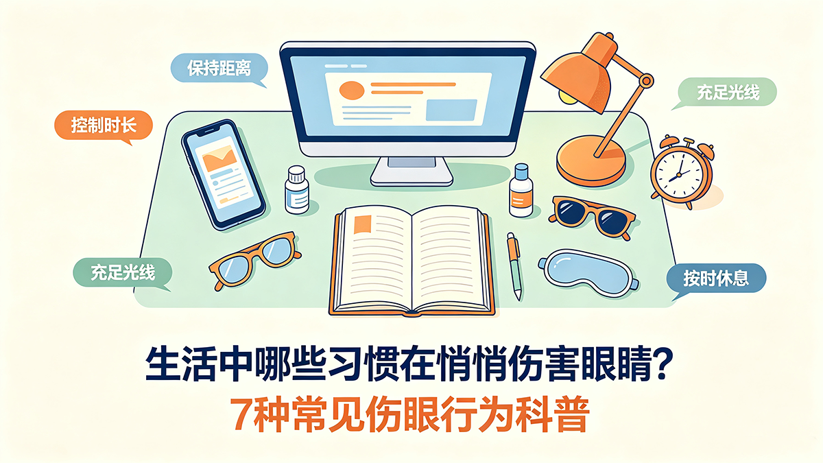 生活中哪些习惯在悄悄伤害眼睛？7种常见伤眼行为科普