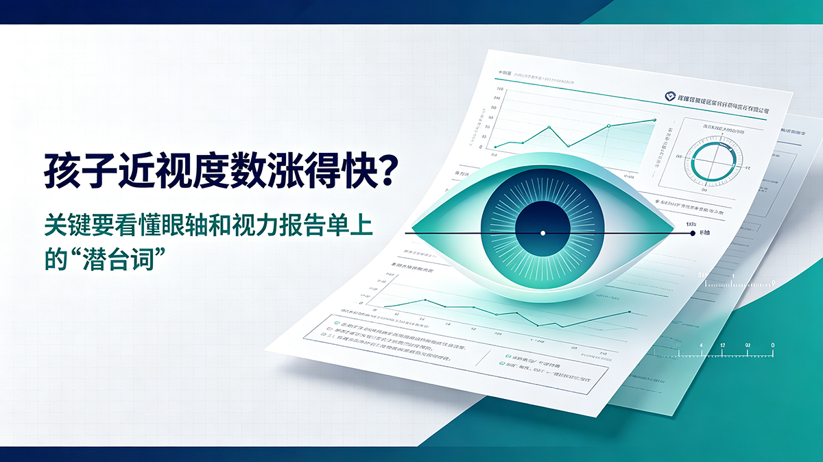 孩子近视度数涨得快？关键要看懂眼轴和视力报告单上的“潜台词”