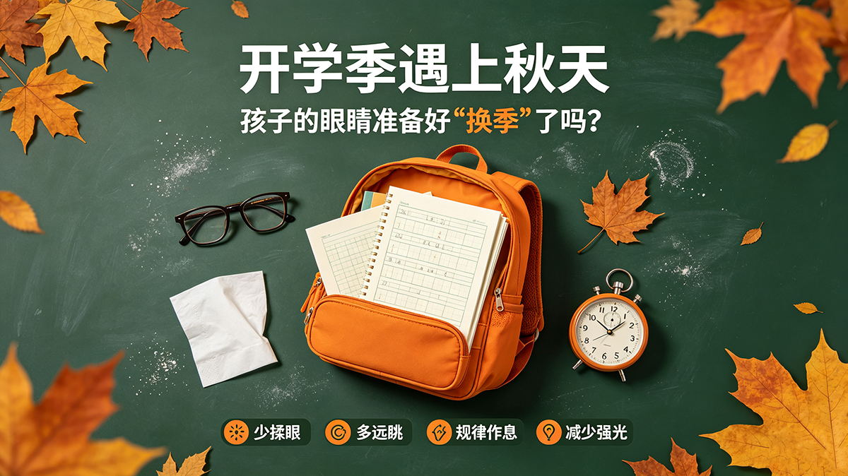 开学季遇上秋天，孩子的眼睛准备好“换季”了吗？