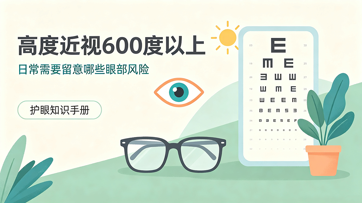 高度近视600度以上，日常需要留意哪些眼部风险