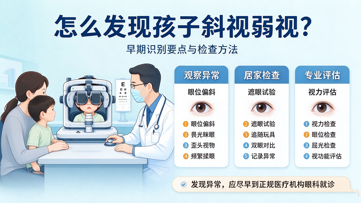 怎么发现孩子斜视弱视？早期识别要点与检查方法