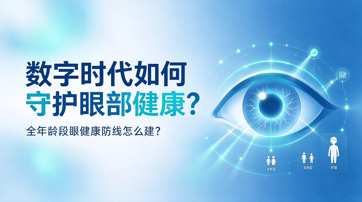 数字时代如何守护眼部健康？全年龄段眼健康防线怎么建？