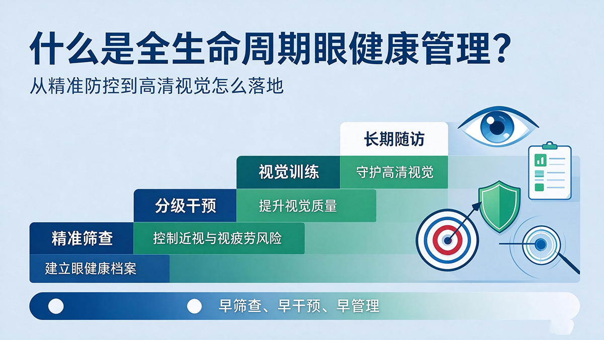什么是全生命周期眼健康管理？从精准防控到高清视觉怎么落地