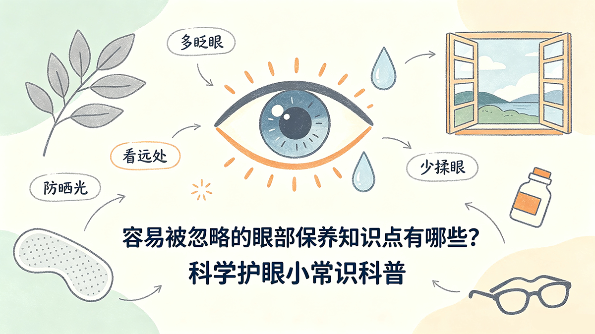 容易被忽略的眼部保养知识点有哪些？科学护眼小常识科普