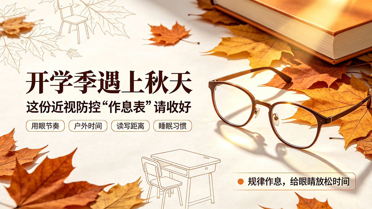 开学季遇上秋天，这份近视防控“作息表”请收好