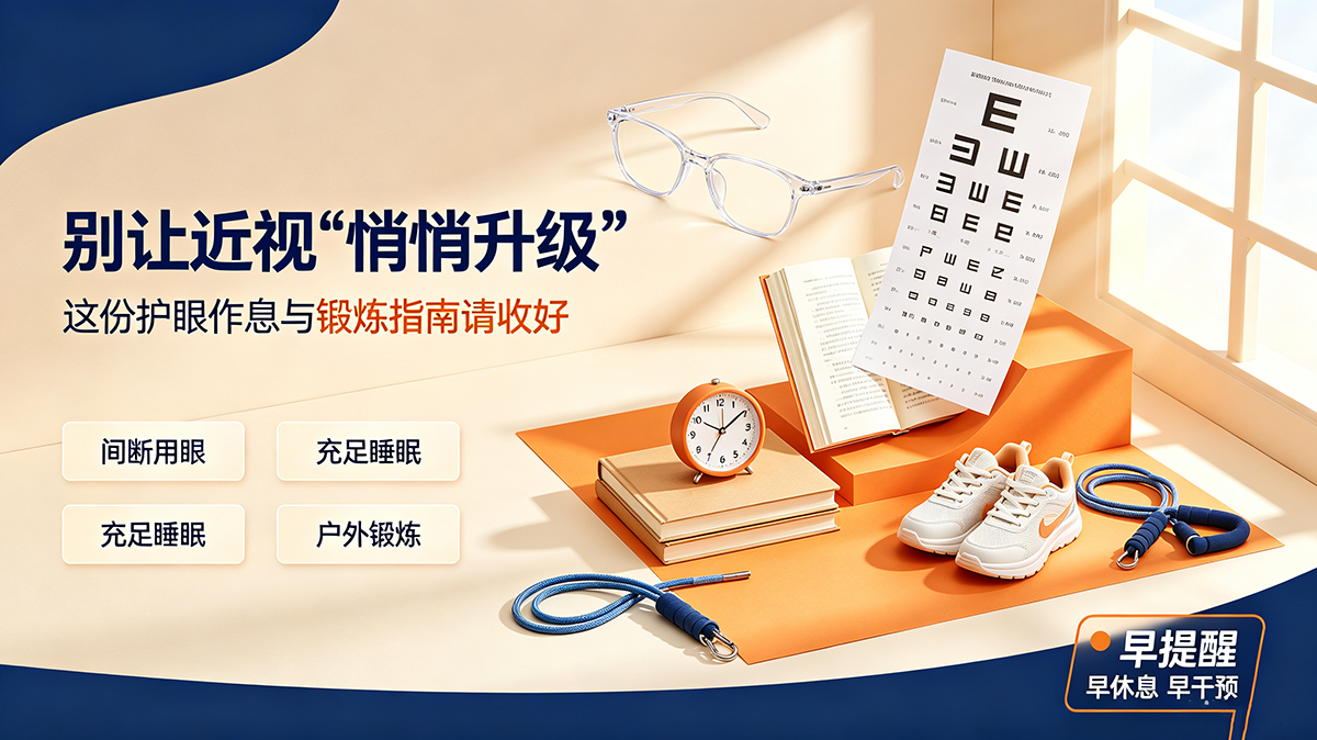 别让近视“悄悄升级”：这份护眼作息与锻炼指南请收好