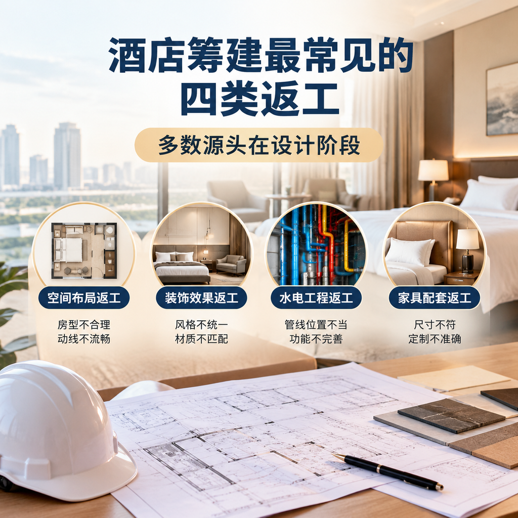 酒店筹建最常见的四类返工，多数源头在设计阶段