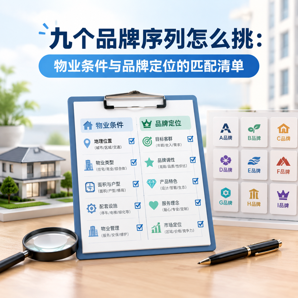 九个品牌序列怎么挑：物业条件与品牌定位的匹配清单