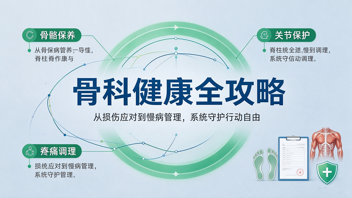 骨科健康全攻略：从损伤应对到慢病管理，系统守护行动自由