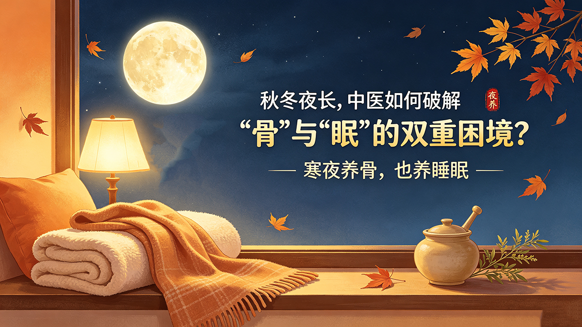 秋冬夜长，中医如何破解“骨”与“眠”的双重困境？
