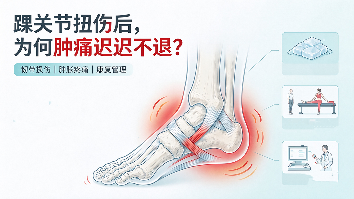 踝关节扭伤后，为何肿痛迟迟不退？