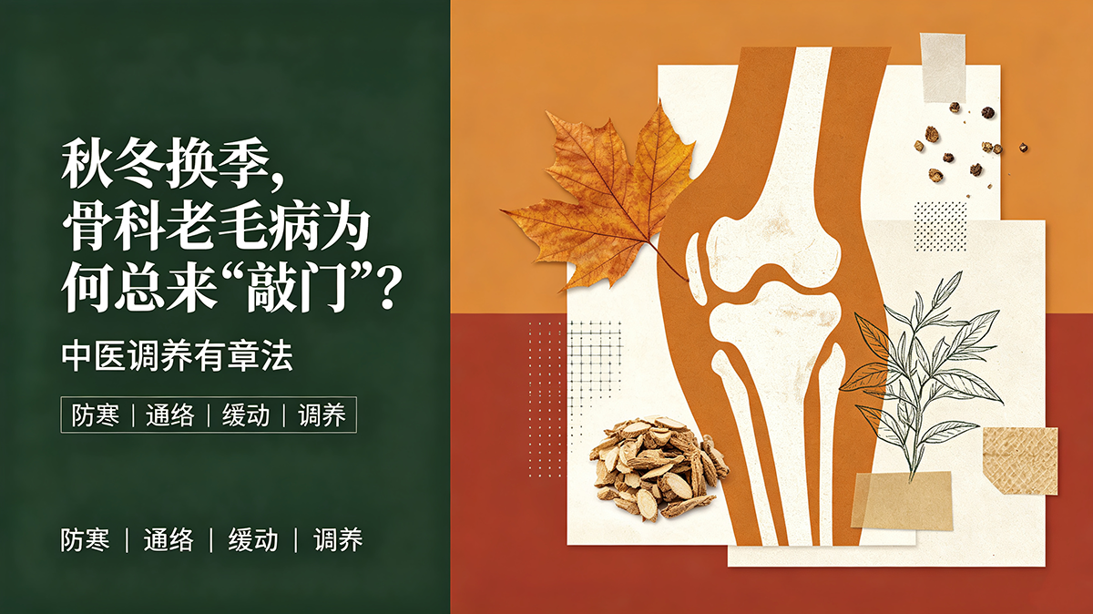 秋冬换季，骨科老毛病为何总来“敲门”？中医调养有章法