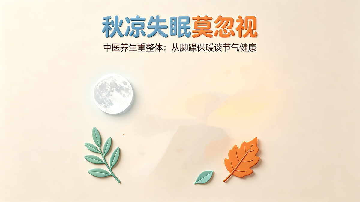秋凉失眠莫忽视，中医养生重整体：从脚踝保暖谈节气健康