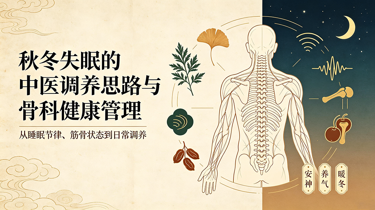 秋冬失眠的中医调养思路与骨科健康管理