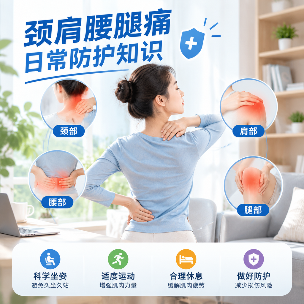 颈肩腰腿痛不是“忍忍就好”：一份可执行的日常防护指南