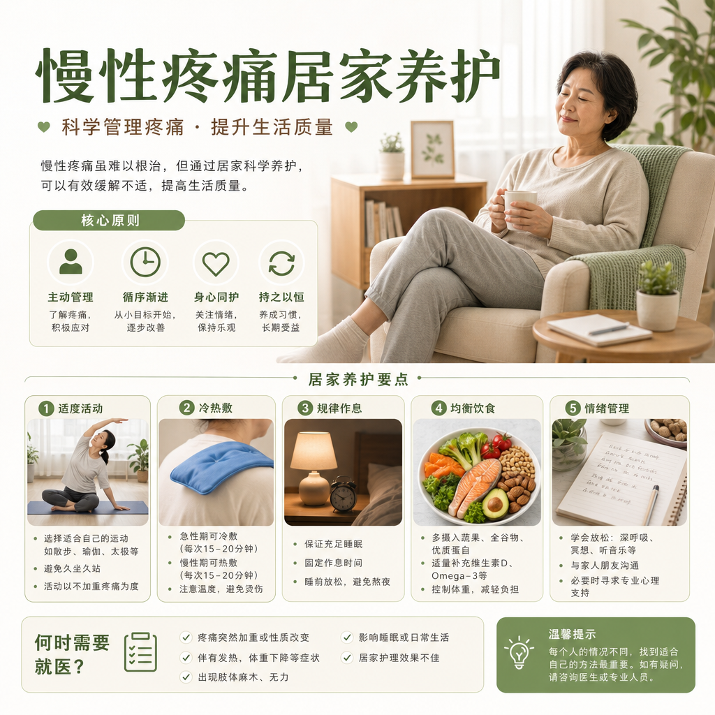 慢性疼痛居家养护：科学方法与常见误区解析