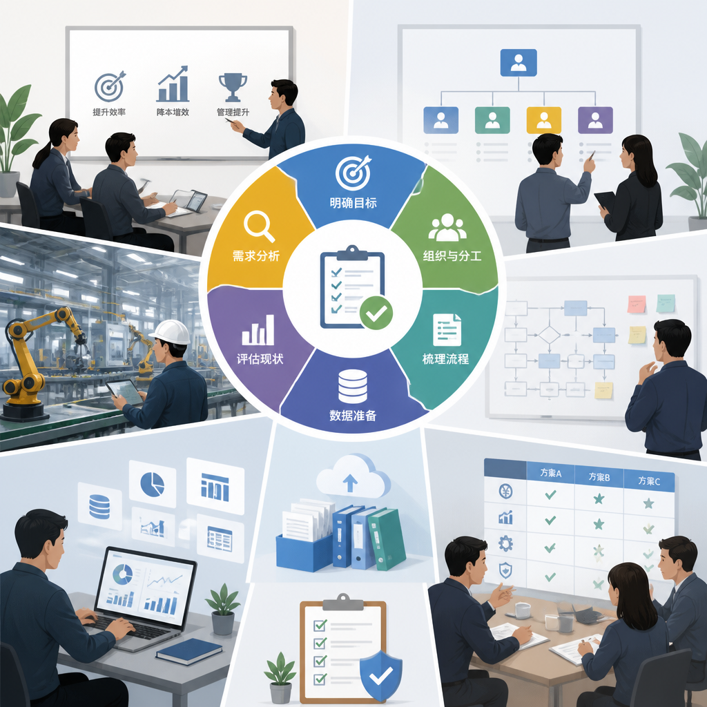 MES 或 ERP 选型前企业要做好的内部准备