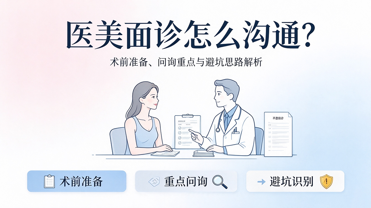 医美面诊怎么沟通？术前准备、问询重点与避坑思路解析