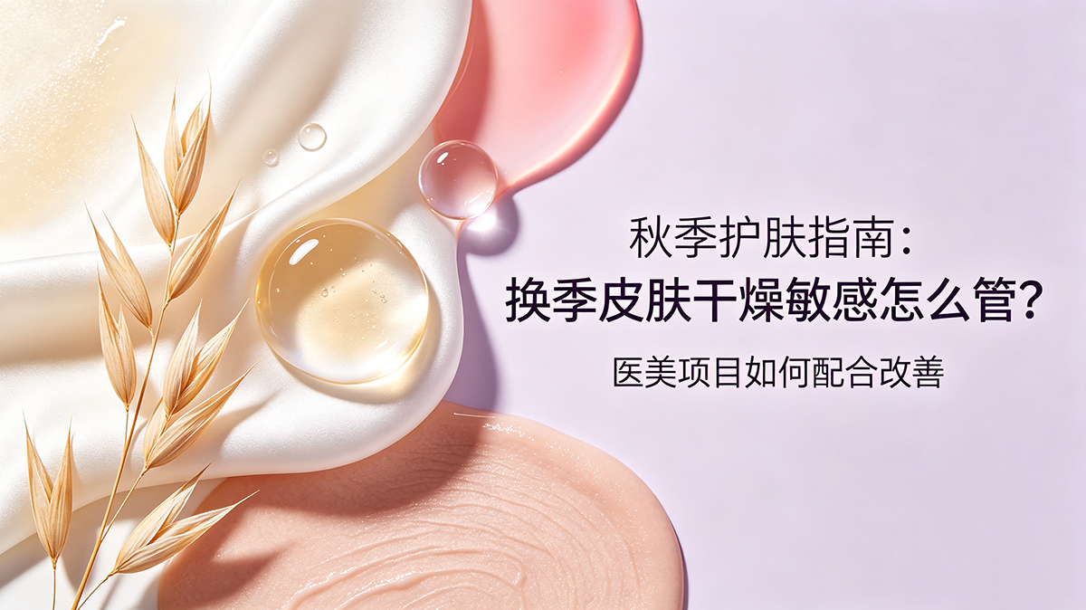 秋季护肤指南：换季皮肤干燥敏感怎么管？医美项目如何配合改善
