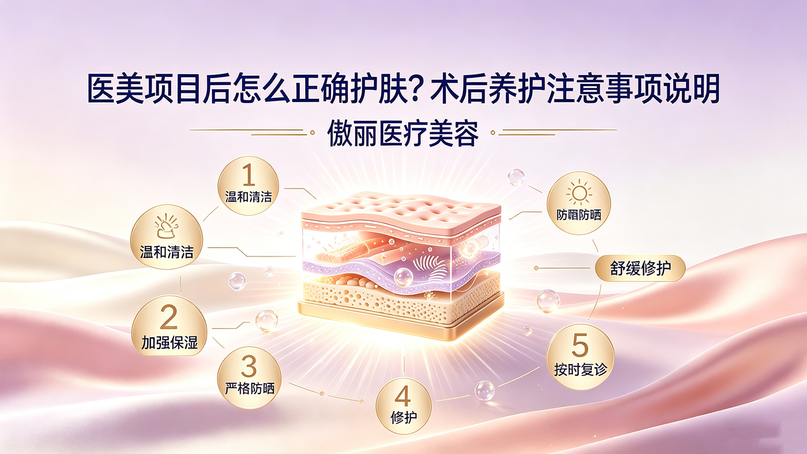 医美项目后怎么正确护肤？术后养护注意事项说明