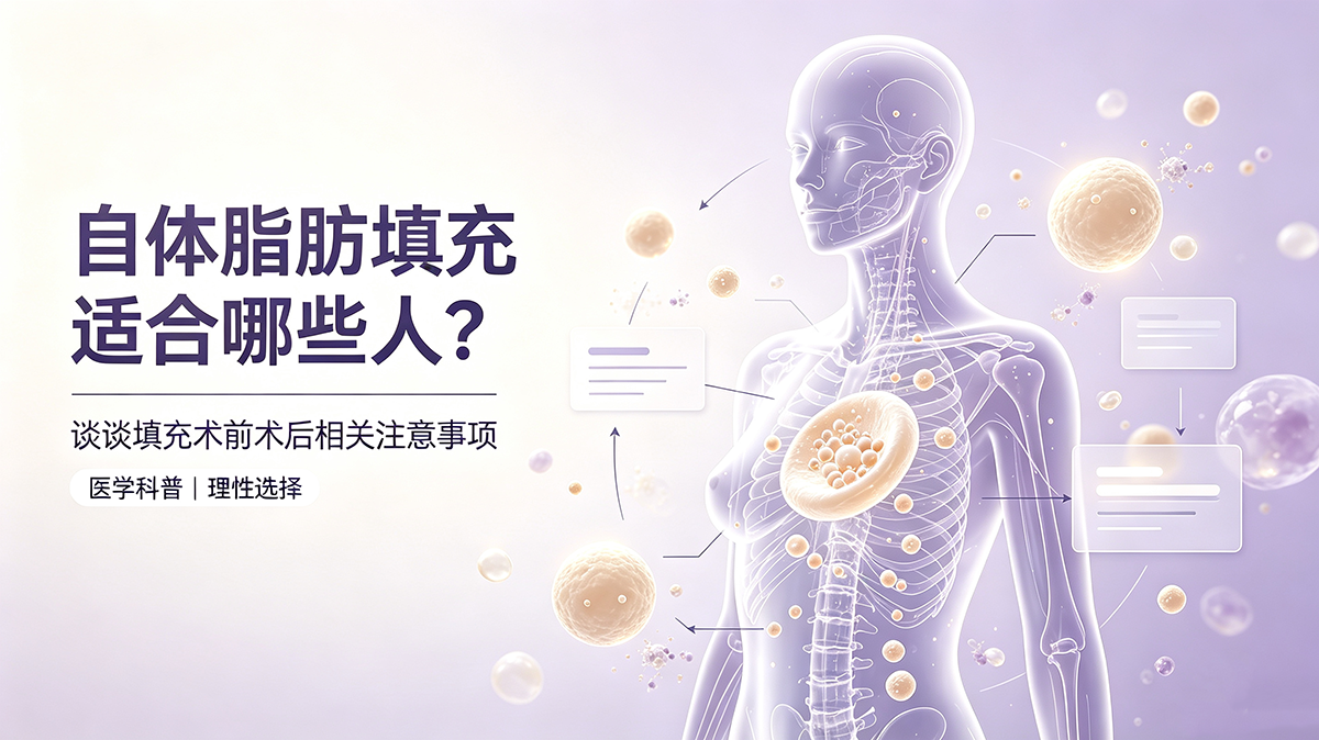 自体脂肪填充适合哪些人？谈谈填充术前术后相关注意事项