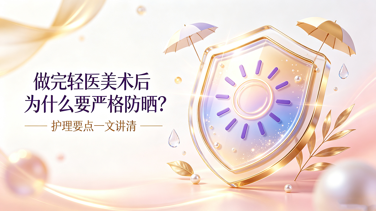 做完轻医美术后为什么要严格防晒？护理要点一文讲清