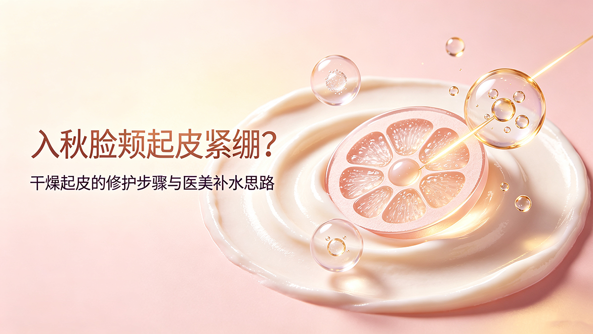 入秋脸颊起皮紧绷？干燥起皮的修护步骤与医美补水思路
