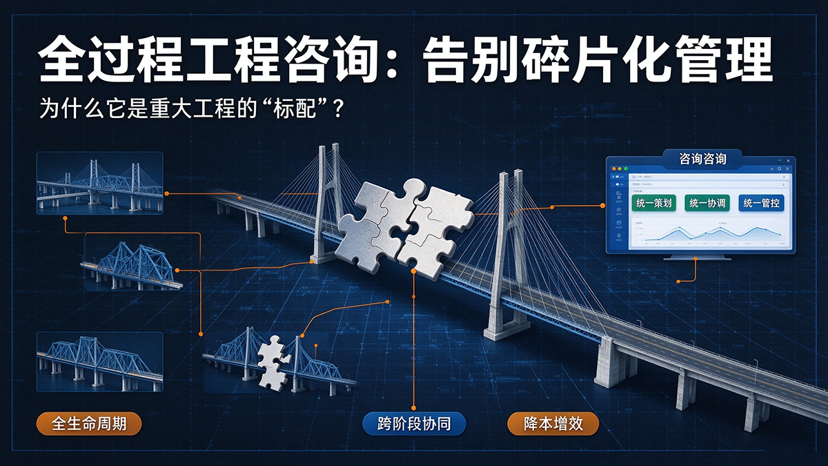全过程工程咨询：告别碎片化管理，为什么它是重大工程的“标配”？