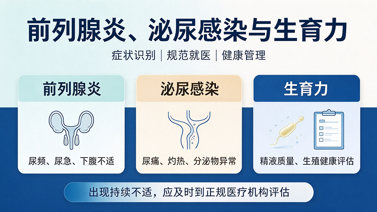 前列腺炎、泌尿感染与生育力：现代男性全面健康管理指南