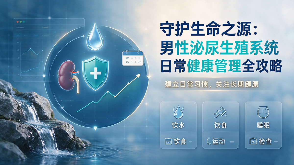 守护生命之源：男性泌尿生殖系统日常健康管理全攻略