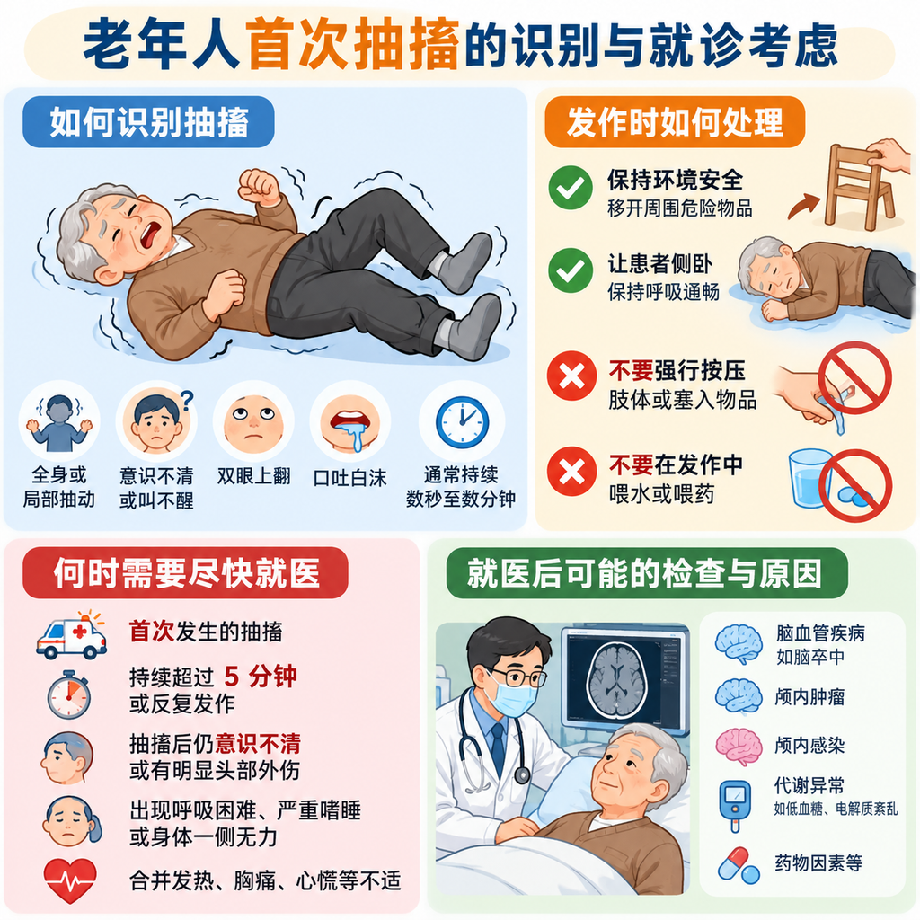 老年人首次抽搐的识别与就诊考虑