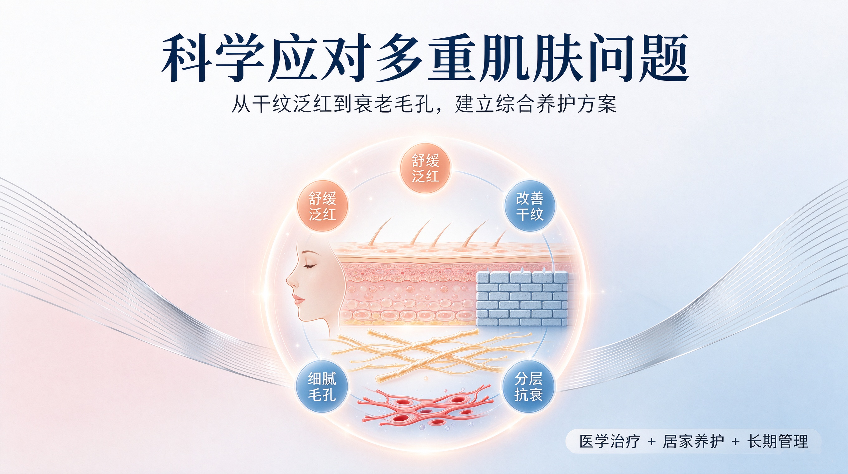 如何科学应对多重肌肤问题：从干纹泛红到衰老毛孔的综合养护指南
