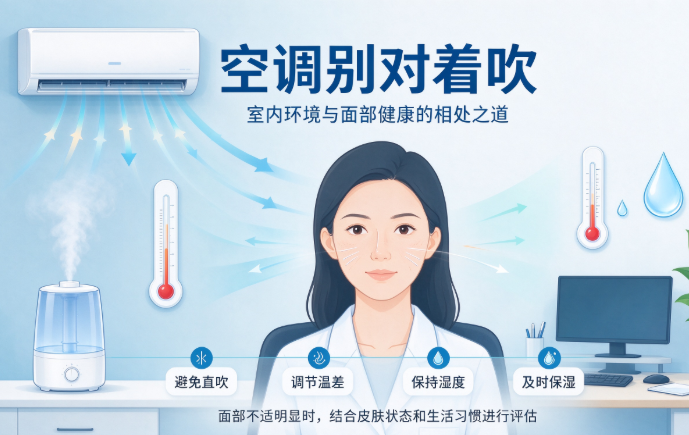 空调别对着吹：室内环境与面部健康的相处之道