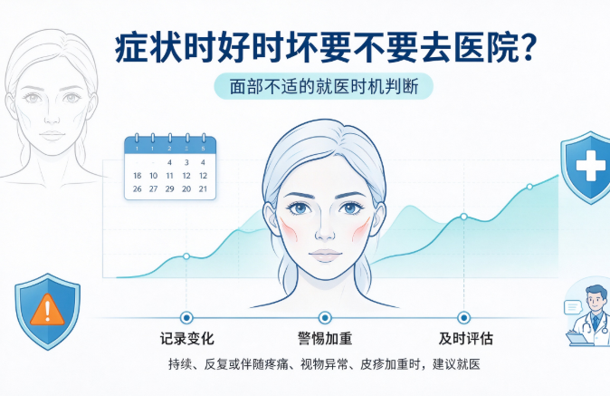 症状时好时坏要不要去医院？面部不适的就医时机判断