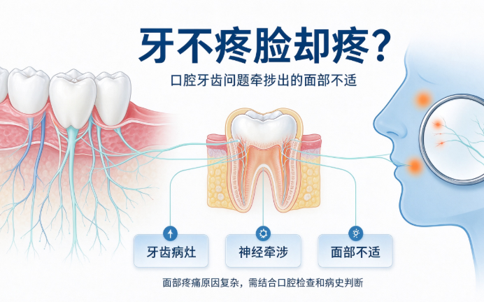 牙不疼脸却疼？口腔牙齿问题牵涉出的面部不适