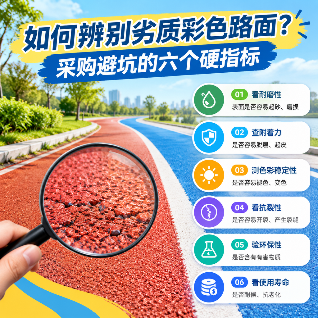 如何辨别劣质彩色路面？采购避坑的六个硬指标