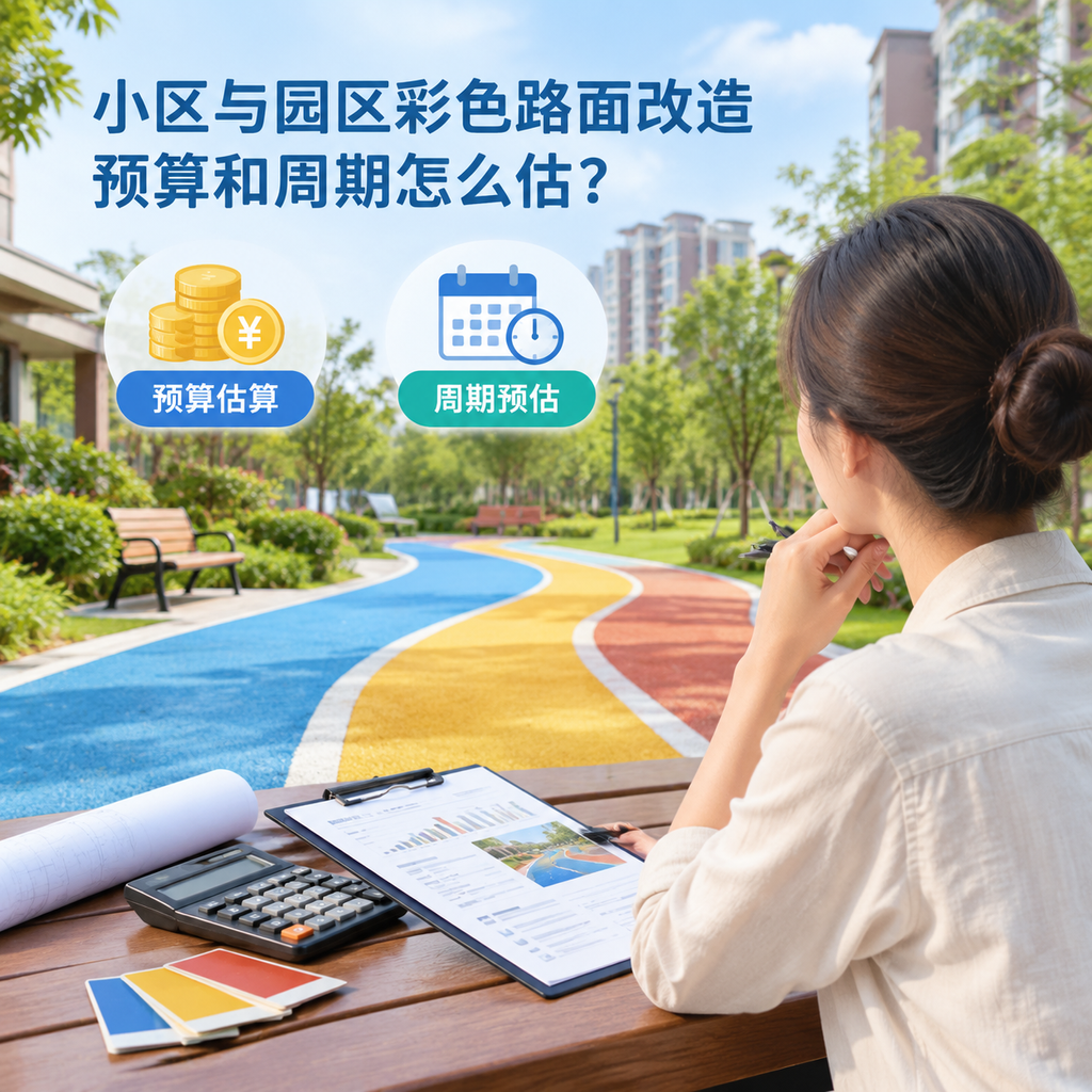 小区与园区彩色路面改造预算和周期怎么估？